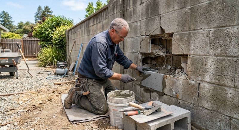 Block Wall Repair in Denver County, CO