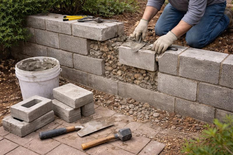 Block Wall Repair in Parker, CO
