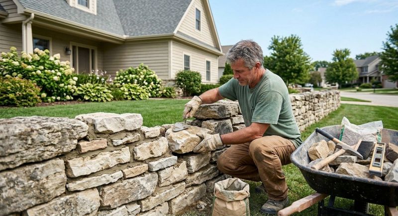 Brick Fence Repair in Denver County, CO
