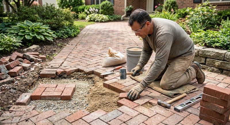 Brick Pathway Repair in Denver County, CO