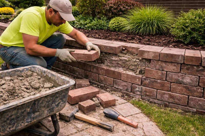 Brick Retaining Wall Repair in Denver County, CO