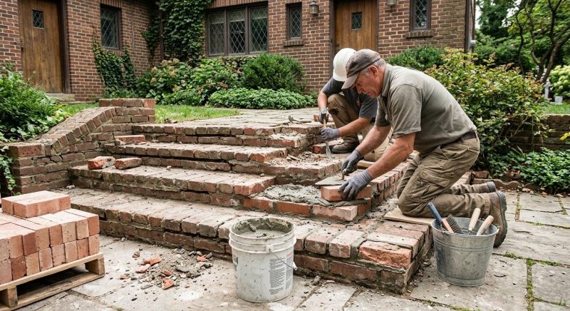 Brick Stairs Repair in Louisville, CO