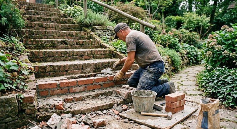 Brick Steps Repair in Denver County, CO