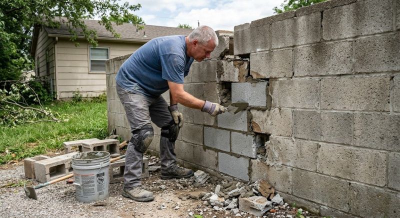 Cement Block Repair in Denver County, CO