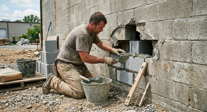 Cinder Block Repair in Denver County, CO