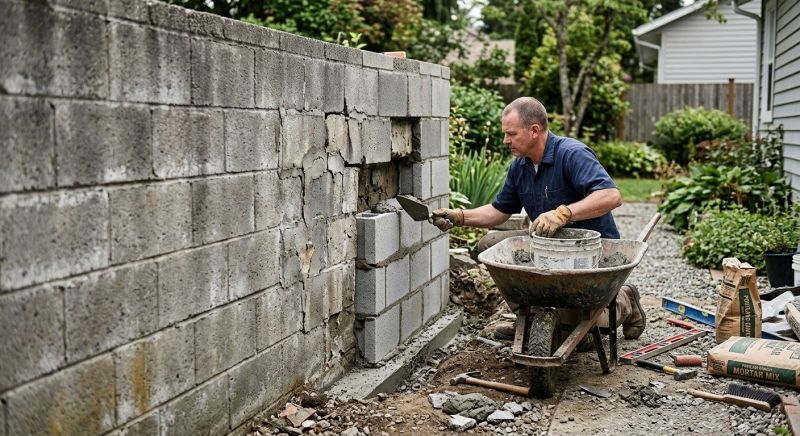 Concrete Block Repair in Lafayette, CO