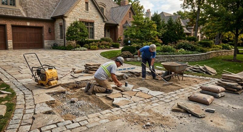 Stone Walkway Repair in Denver County, CO
