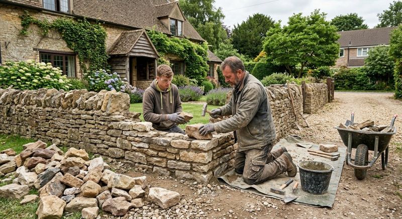 Stone Wall Repair in Castle Rock, CO