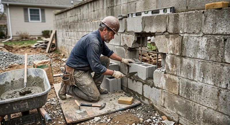 Block Wall Repair in Commerce City, CO